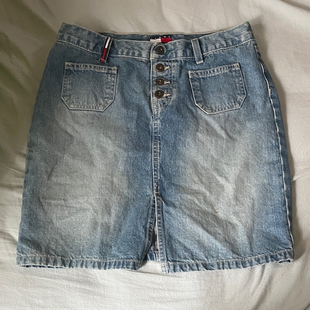 Tommy Hilfiger Light Blue Denim Skirt